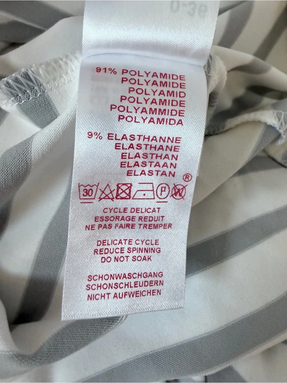 Saint James Breton Stripe Top NWT Size 4 White Grey French Sailor Shirt - Picture 13 of 13